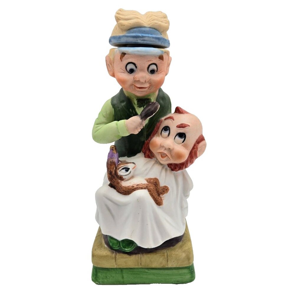 Mr. Barber Hoffman Decanter Mr. Lucky Leprechaun 1980 Distilling Empty Read